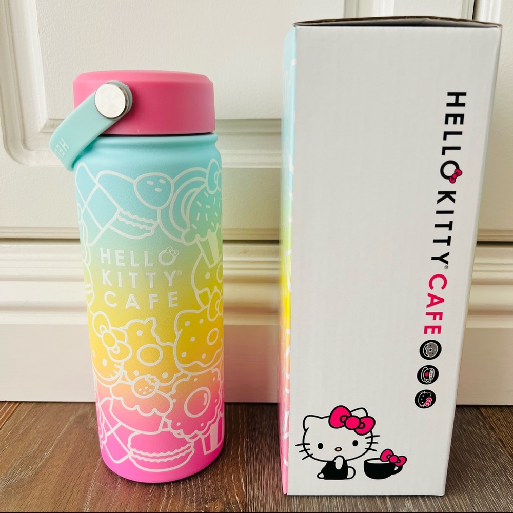 Hello Kitty Cafe Thermal Bottle Tumbler 18oz Rare Limited Edition New In Box